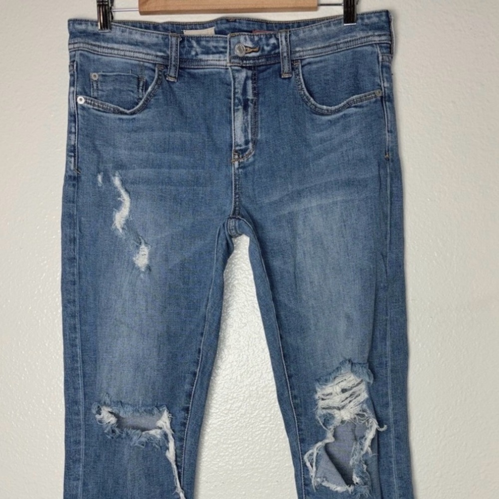 Pilcro Slim Boyfriend Crop jeans Woman's Size 29 distressed - Picture 4 of 16